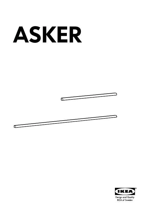 Mode d'emploi IKEA ASPKER SUSPENSION RAIL