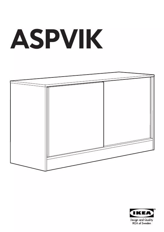 Mode d'emploi IKEA ASPVIK CAB/SLIDING DOORS 55X30