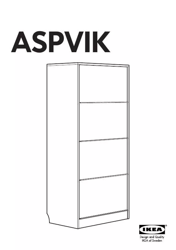 Mode d'emploi IKEA ASPVIK CABINET 31 1/2X68 7/8