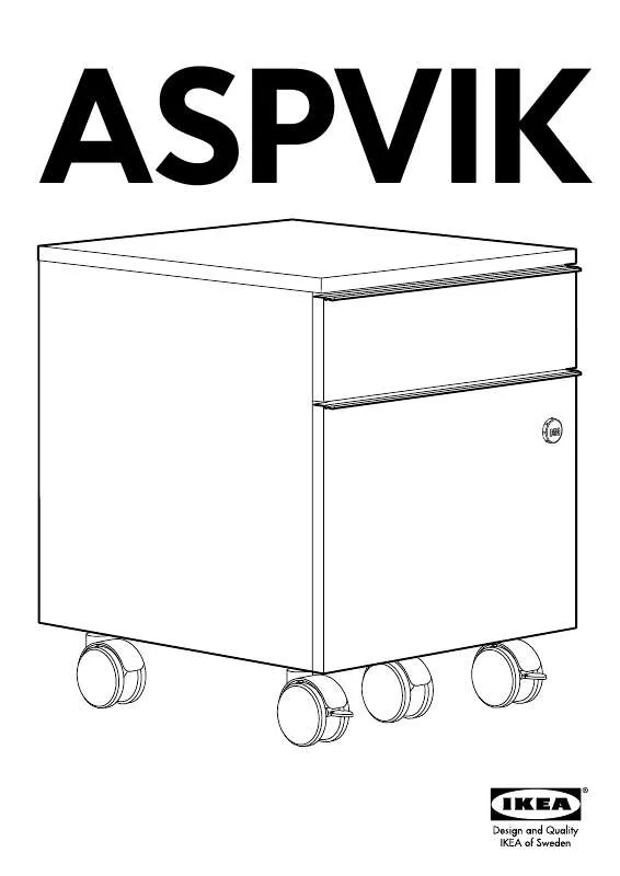 Mode d'emploi IKEA ASPVIK DRAWER UNIT 17