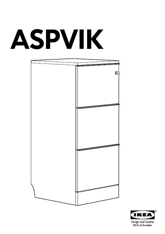 Mode d'emploi IKEA ASPVIK FILE CABINET 17X41