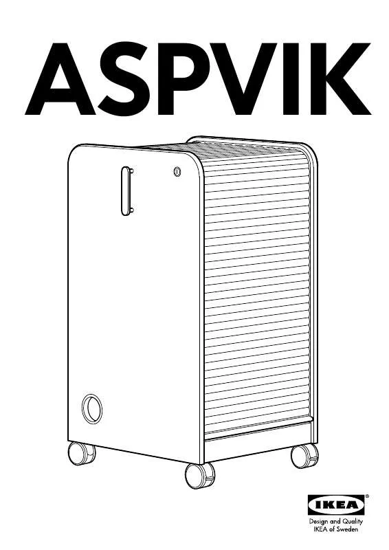 Mode d'emploi IKEA ASPVIK ROLLFRONT CABINET 18X35