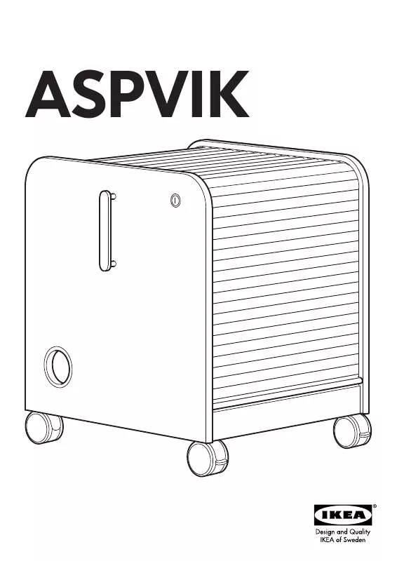 Mode d'emploi IKEA ASPVIK ROLLFRONT CABINET 19X24