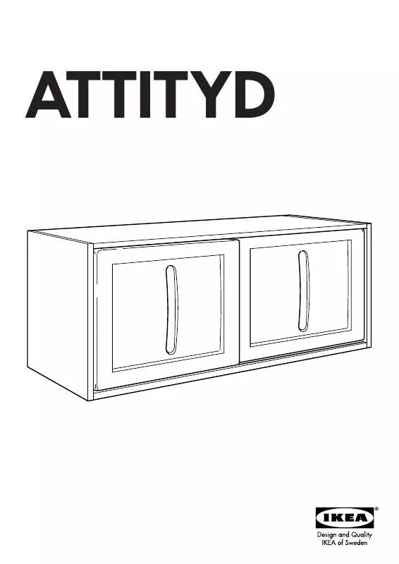 Mode d'emploi IKEA ATTITYD WALL CABINET 47