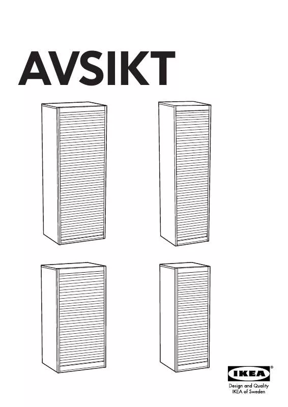 Mode d'emploi IKEA AVISKT ROLL FRONT CABINET 18X57