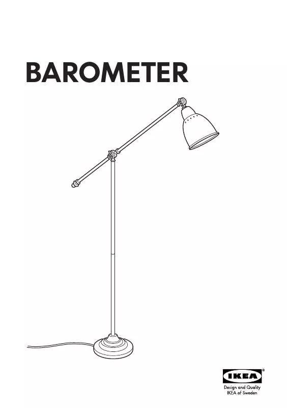 Mode d'emploi IKEA BAROMETER FLOOR LAMP