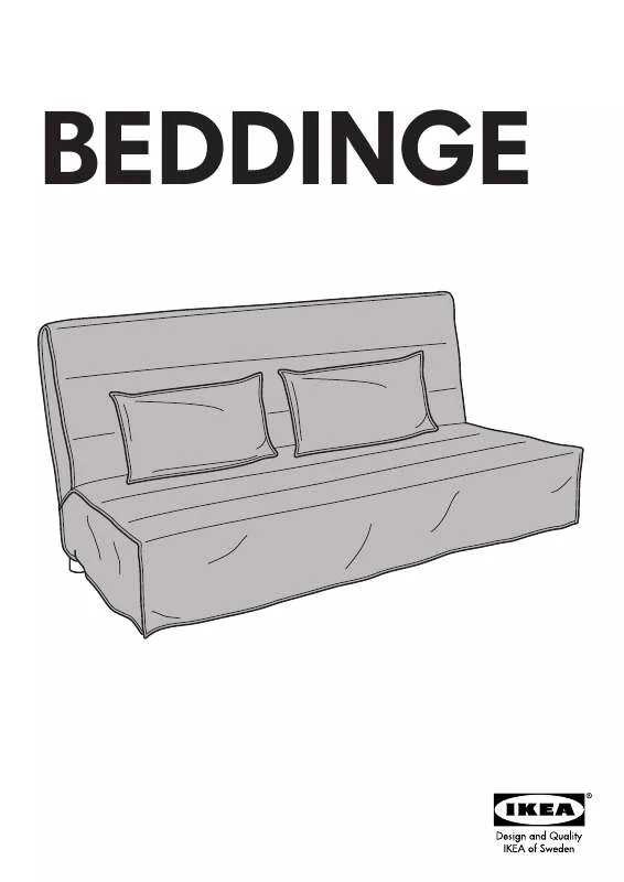 Mode d'emploi IKEA BEDDINGE SOFA BED COVER