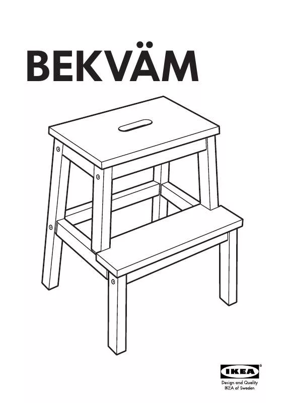 Mode d'emploi IKEA BEKVÄM STEP-STOOL