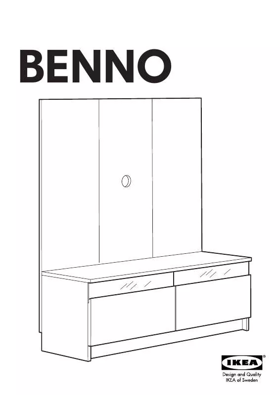 Mode d'emploi IKEA BENNO TV UNIT W/PANEL