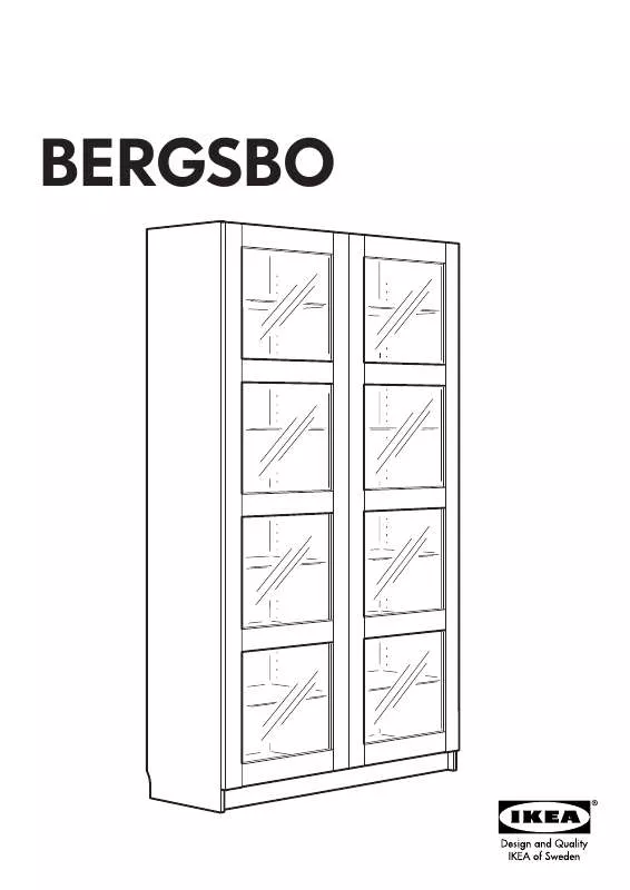 Mode d'emploi IKEA BERGSBO GLASS DOOR CABINET