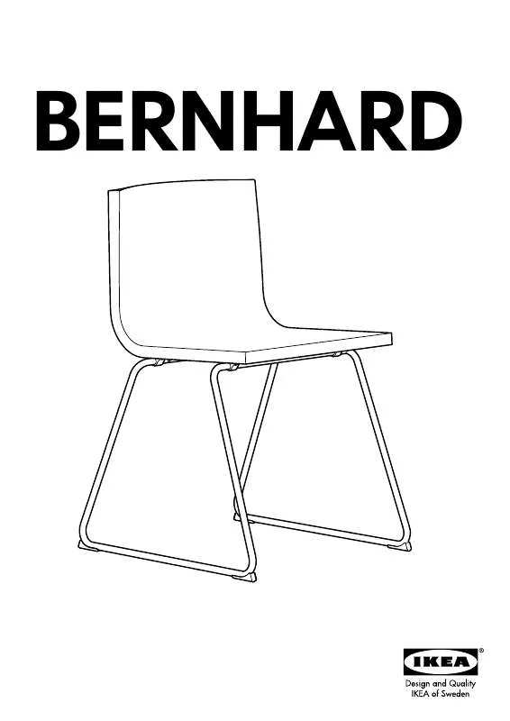 Mode d'emploi IKEA BERNHARD CHAIR