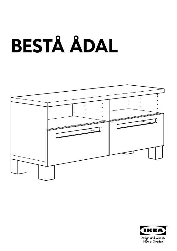 Mode d'emploi IKEA BESTÅ ÅDAL TV UNIT