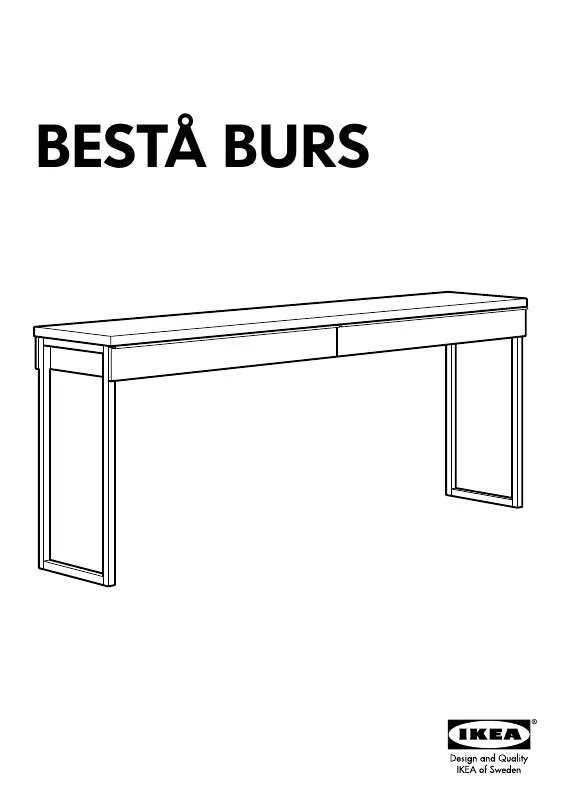 Mode d'emploi IKEA BESTA BURS DESK 71X16