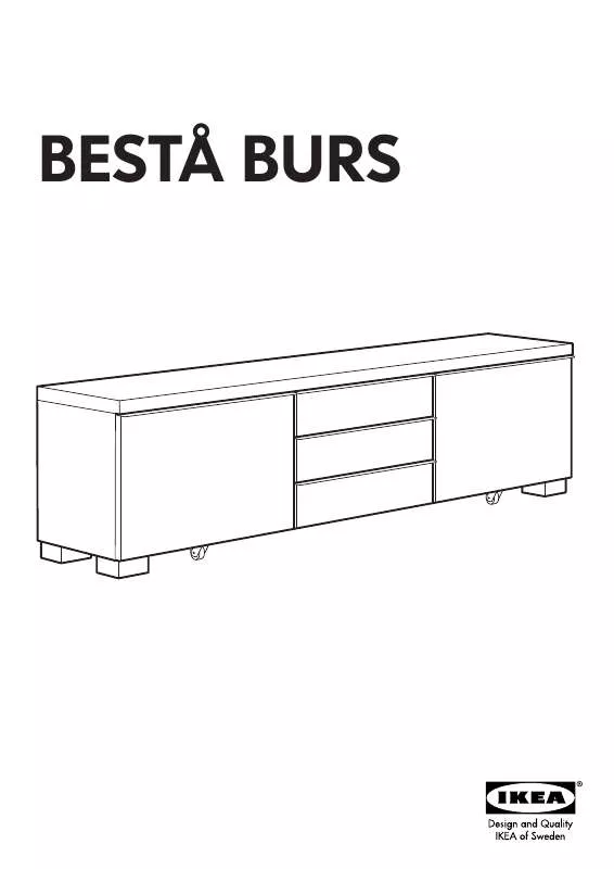 Mode d'emploi IKEA BESTÅ BURS TV UNIT 71X16