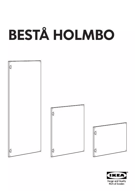 Mode d'emploi IKEA BESTÅ HOLMBO DOOR 23 5/8X15