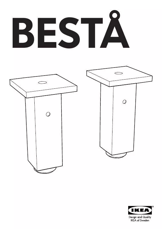 Mode d'emploi IKEA BESTÅ LEGS CHROME