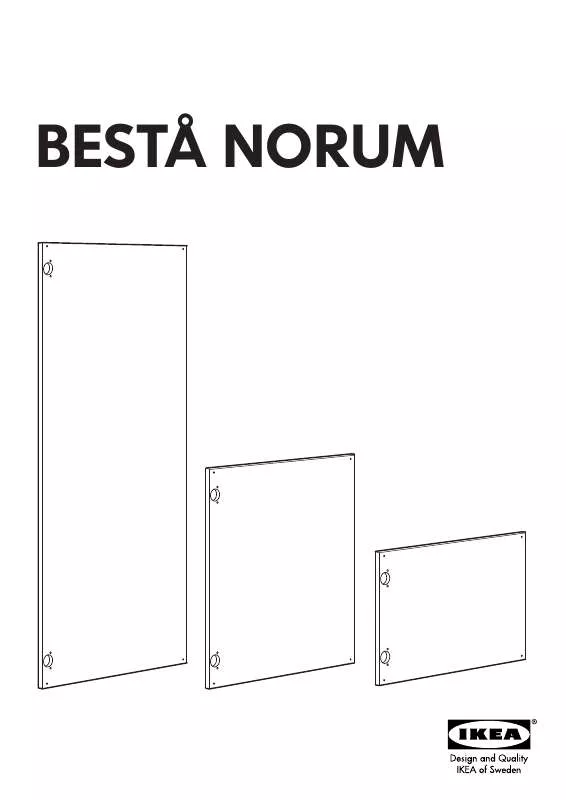 Mode d'emploi IKEA BESTÅ NORUM DOOR 24X15