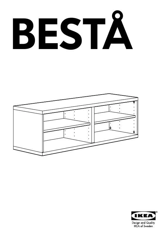 Mode d'emploi IKEA BESTÅ SHELF UNIT 47X16X15