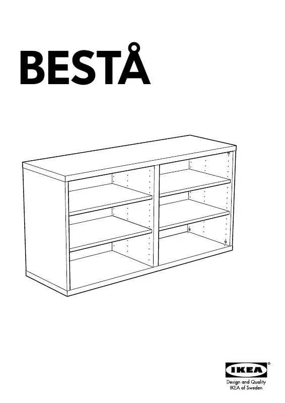 Mode d'emploi IKEA BESTÅ SHELF UNIT/HEIGHT EXTENSION 47X25
