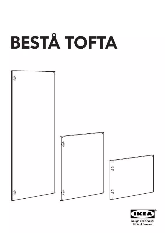 Mode d'emploi IKEA BESTÅ TOFTA DOOR 24X15