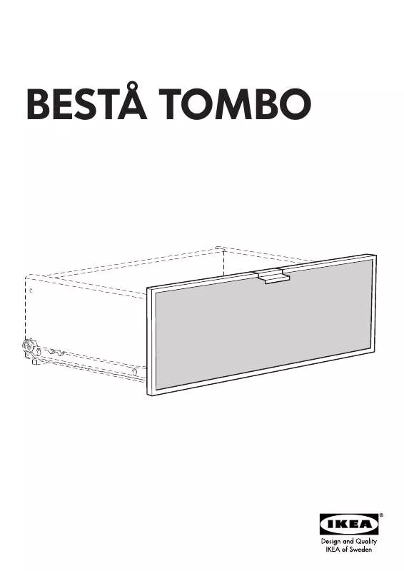Mode d'emploi IKEA BESTÅ TOMBO DRAWER FRONT