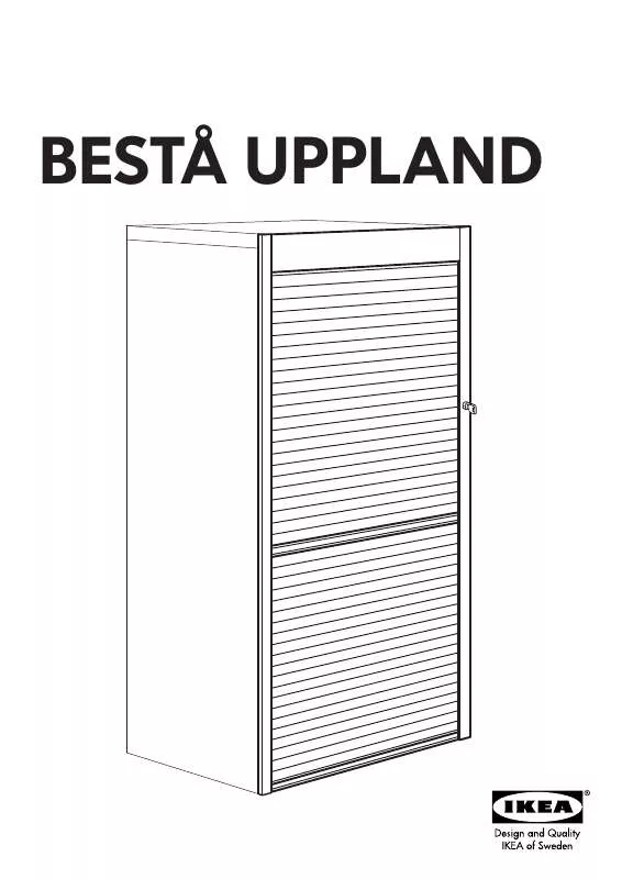 Mode d'emploi IKEA BESTÅ UPPLAND ROLLFRONT 24X50