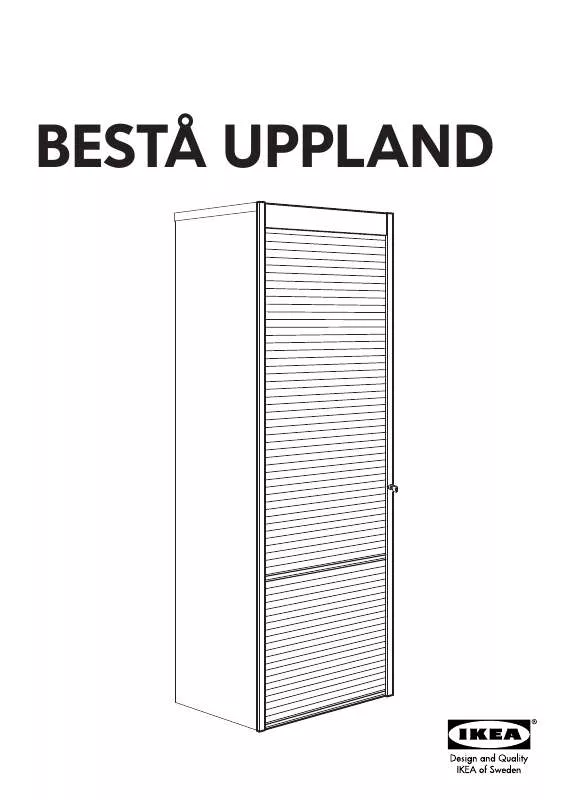 Mode d'emploi IKEA BESTÅ UPPLAND ROLLFRONT 24X75