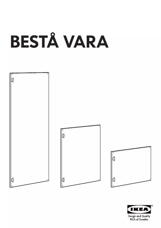 Mode d'emploi IKEA BESTÅ VARA DOOR 23 5/8X15