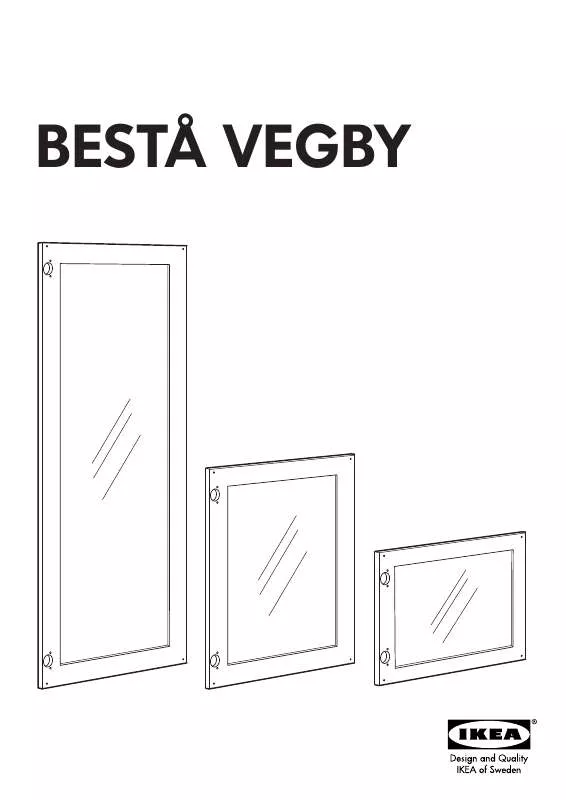 Mode d'emploi IKEA BESTÅ VEGBY GLASS DOOR 24X15
