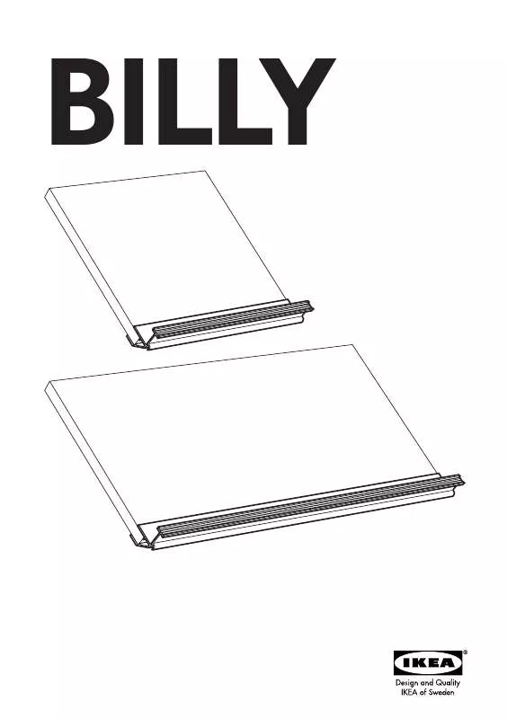 Mode d'emploi IKEA BILLY BOOK/MAGAZINE RAIL