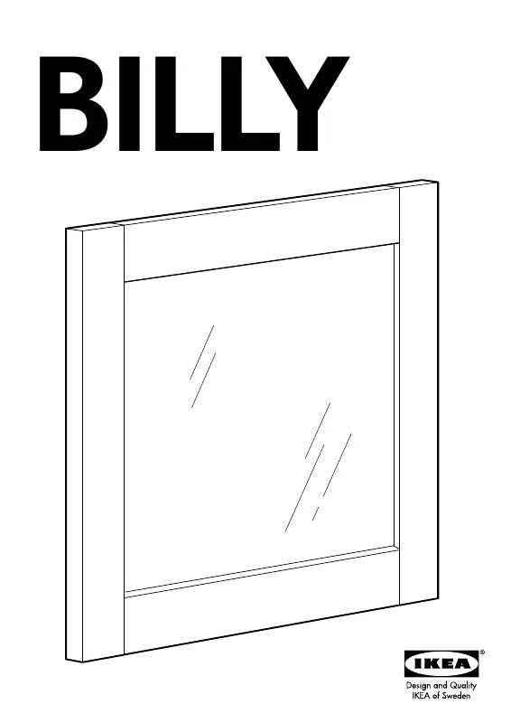 Mode d'emploi IKEA BILLY BYOM GLASS 15 3/4X14