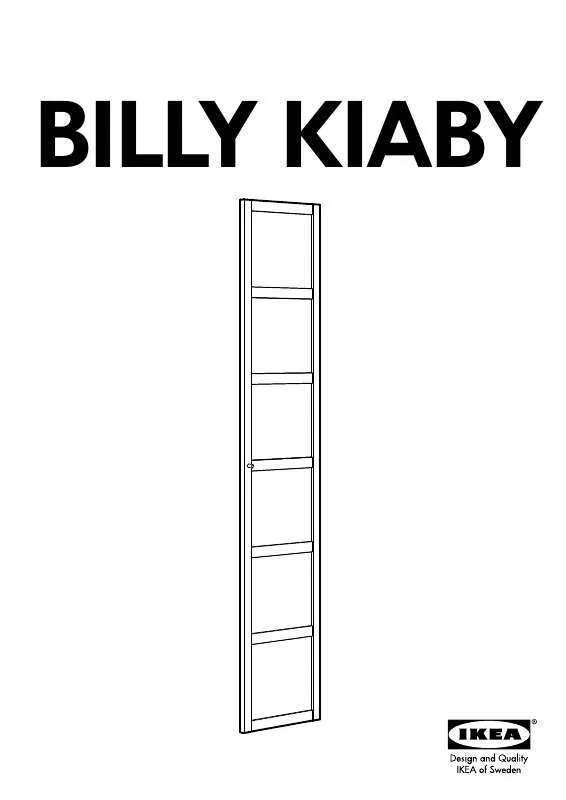 Mode d'emploi IKEA BILLY KIABY GLASS DR 15 3/4X76