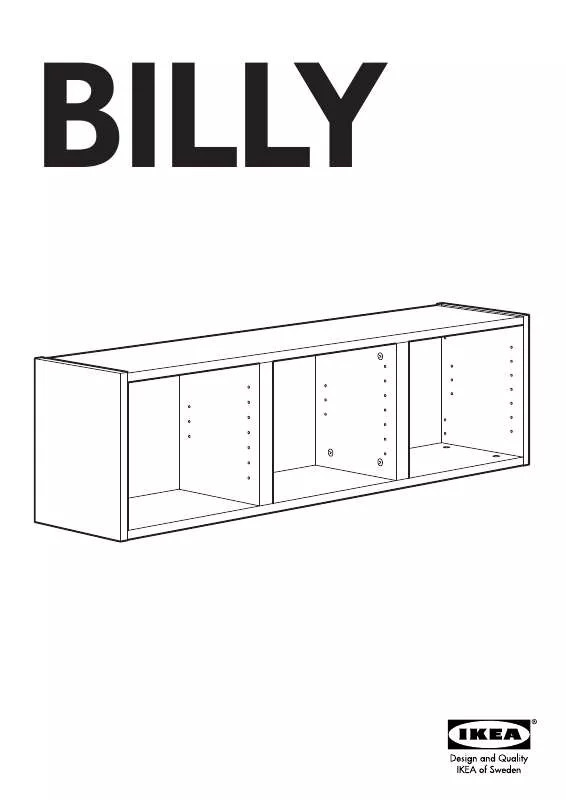 Mode d'emploi IKEA BILLY WALL SHELF 47X14