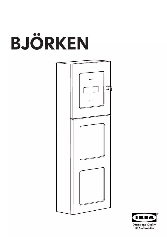Mode d'emploi IKEA BJÖRKEN MEDICINE CABINET