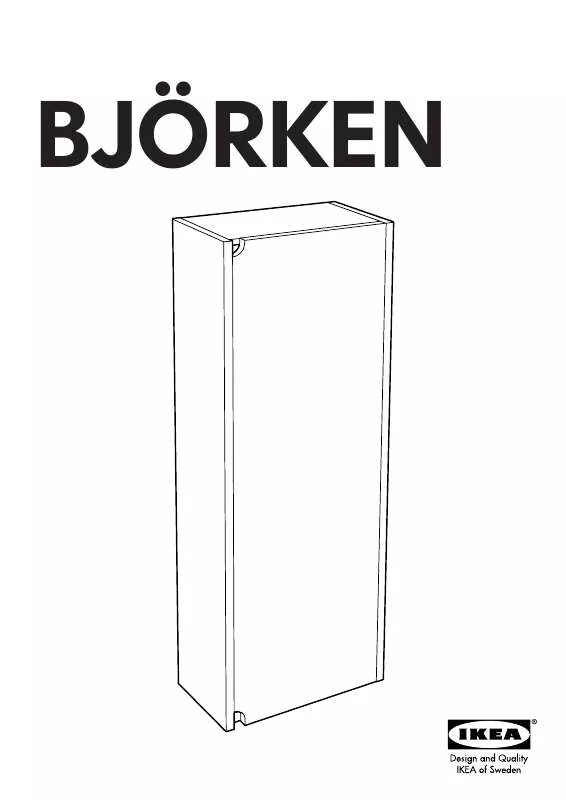 Mode d'emploi IKEA BJÖRKEN WALL CABINET