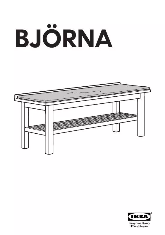 Mode d'emploi IKEA BJÖRNA BENCH 53 1/2
