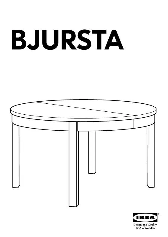 Mode d'emploi IKEA BJURSTA DINING TABLE 45X65