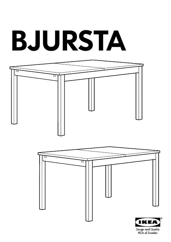Mode d'emploi IKEA BJURSTA DINING TABLE 55X71X87