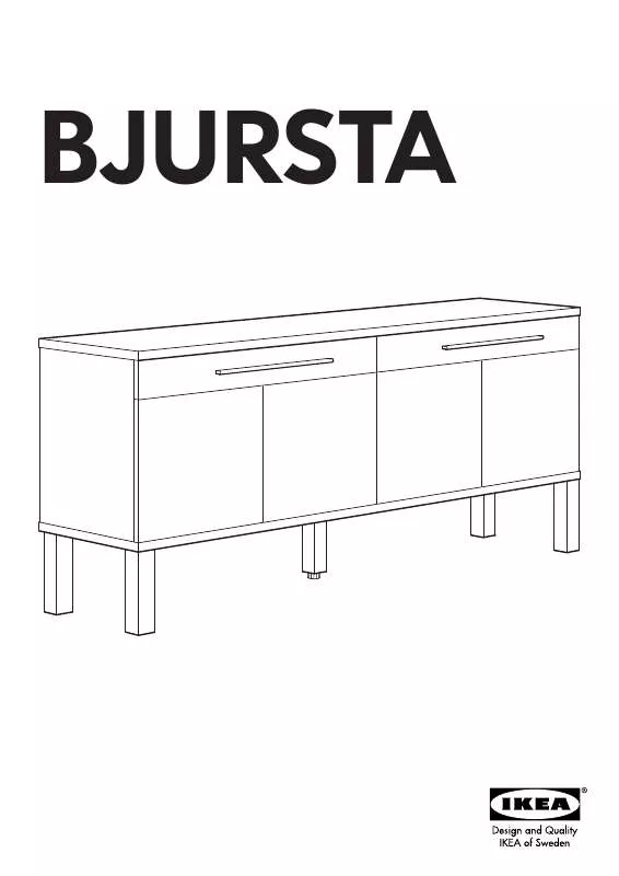 Mode d'emploi IKEA BJURSTA SIDEBOARD 61X27