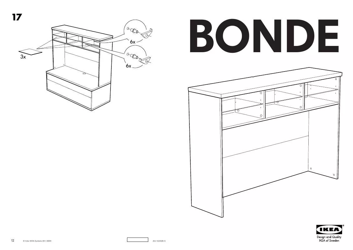 Mode d'emploi IKEA BONDE ADD ON FOR TV UNIT 57X40
