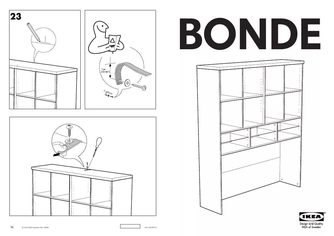 Mode d'emploi IKEA BONDE TV BENCH TOP SHELF 57X67