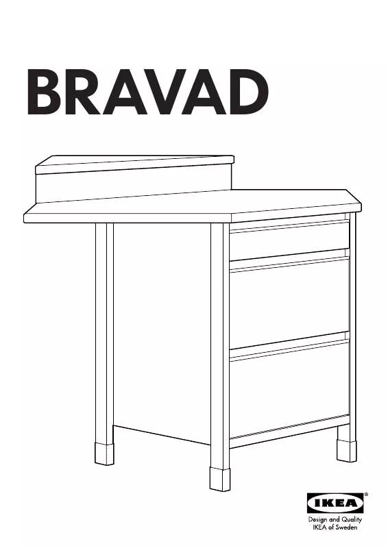 Mode d'emploi IKEA BRAVAD BASE CORNER CABINET 45X35