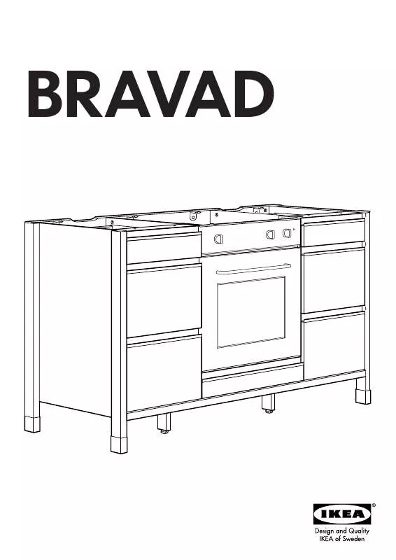 Mode d'emploi IKEA BRAVAD CABINET/BUILT-IN OVEN/COOKTOP