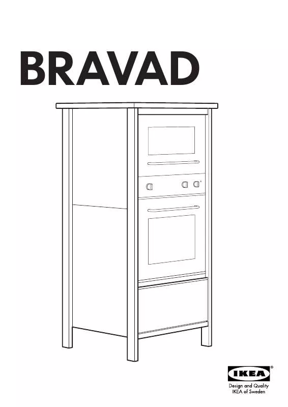 Mode d'emploi IKEA BRAVAD HIGH/BUILT-IN OVEN/MICRO 28X58