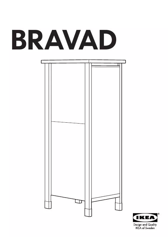 Mode d'emploi IKEA BRAVAD HIGH CABINET/DOOR 21X58