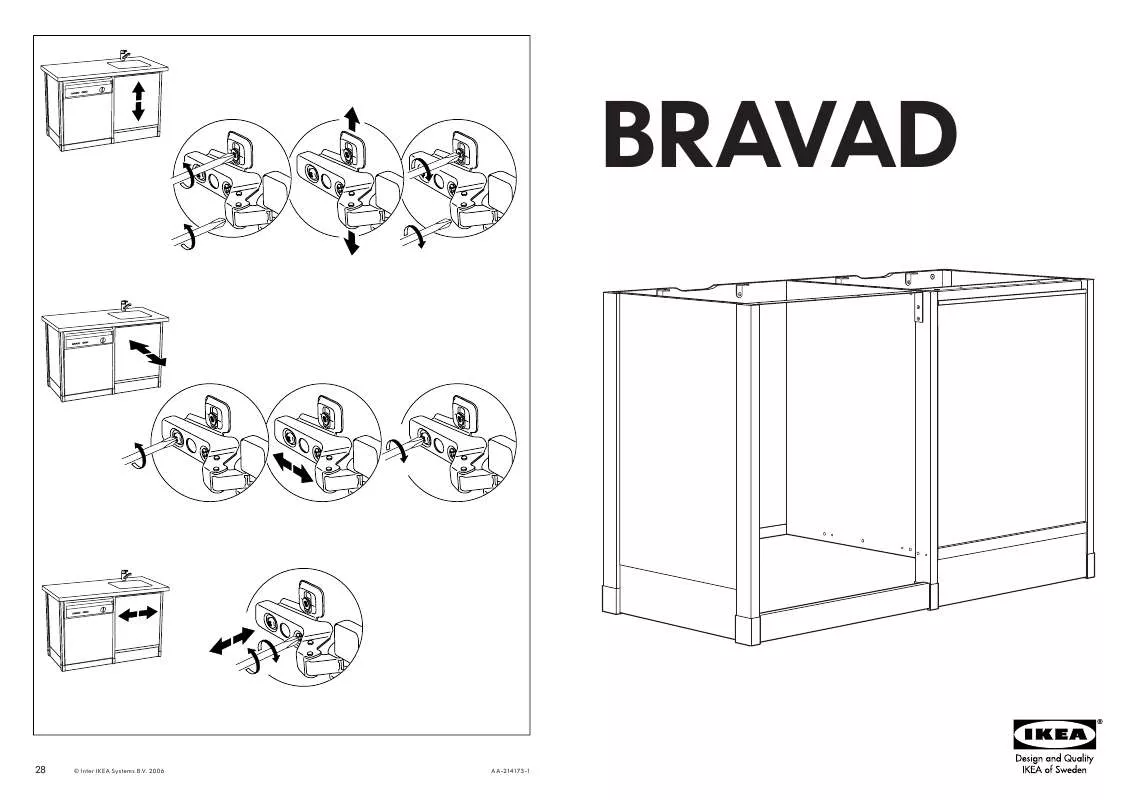 Mode d'emploi IKEA BRAVAD SINK CABINET 53X35