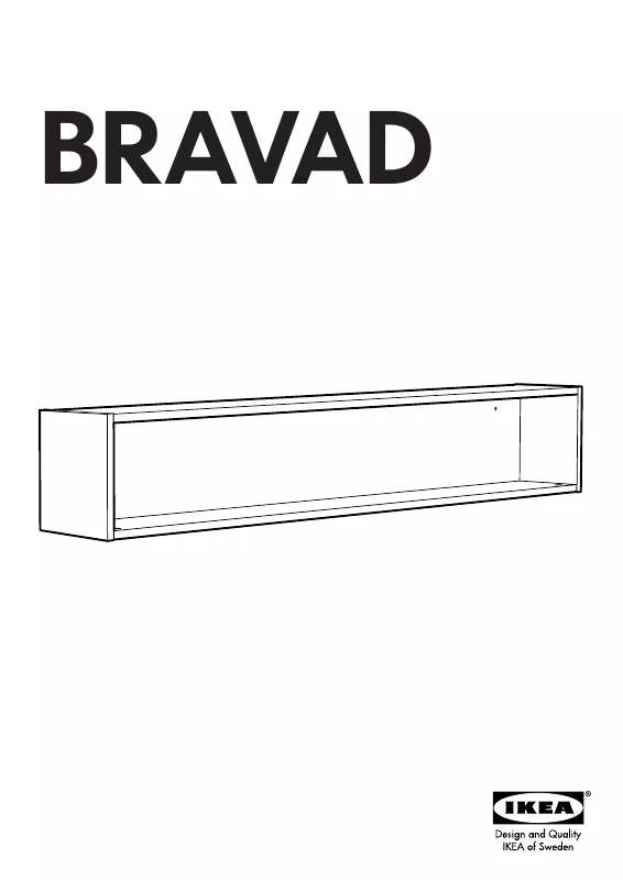 Mode d'emploi IKEA BRAVAD WALL SHELF 59X9X7