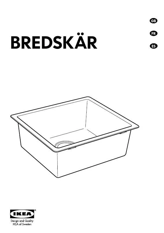 Mode d'emploi IKEA BREDSKÄR SINK 20X18