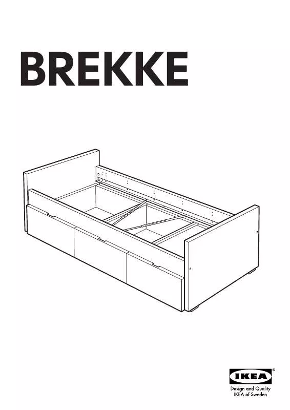 Mode d'emploi IKEA BREKKE TWIN BED W/ STORAGE