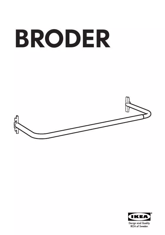 Mode d'emploi IKEA BRODER CLOTHES RAIL 31X47 ¼ FRONT